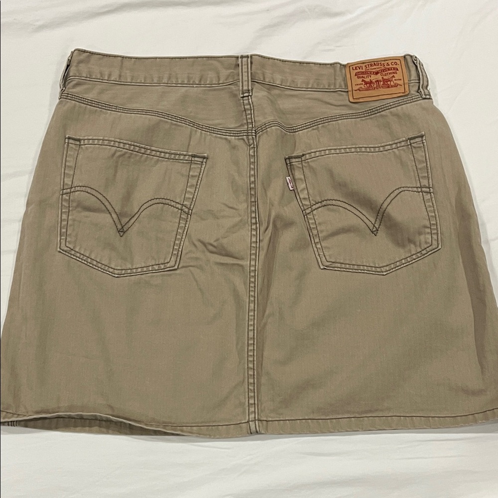 Levi's Women's Khaki A-Line Skirt